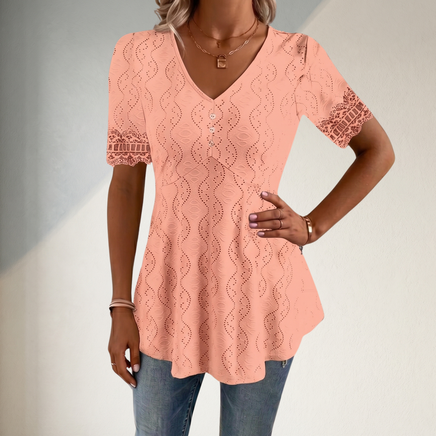 ALVA™ | V Neck Breeze Blouse