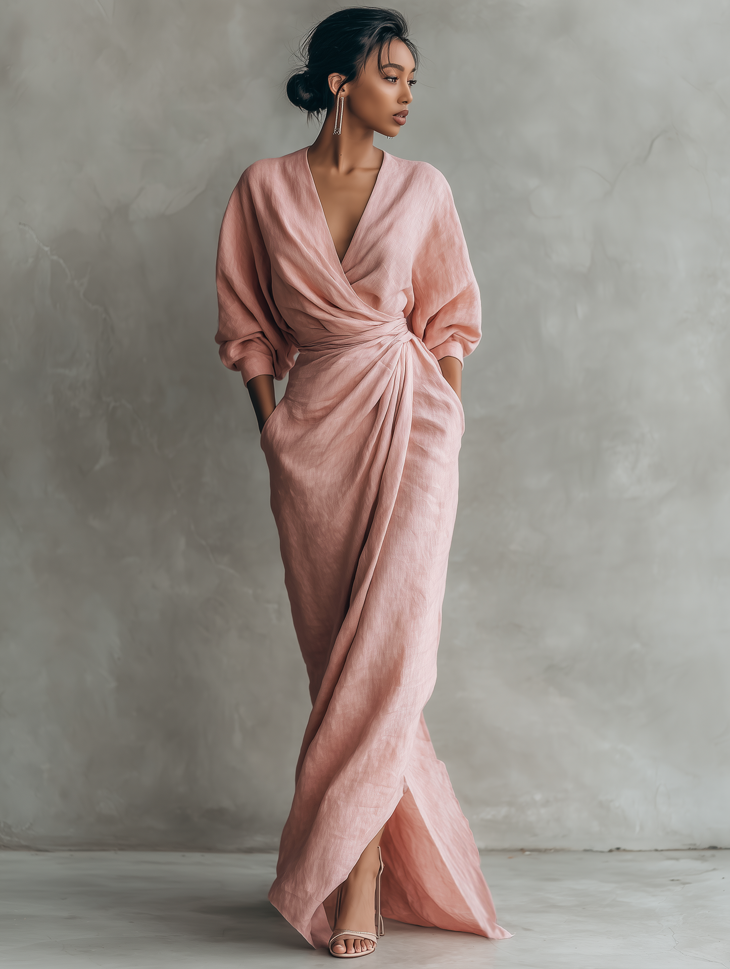 ALVA™ | V-Neck Maxi Dress
