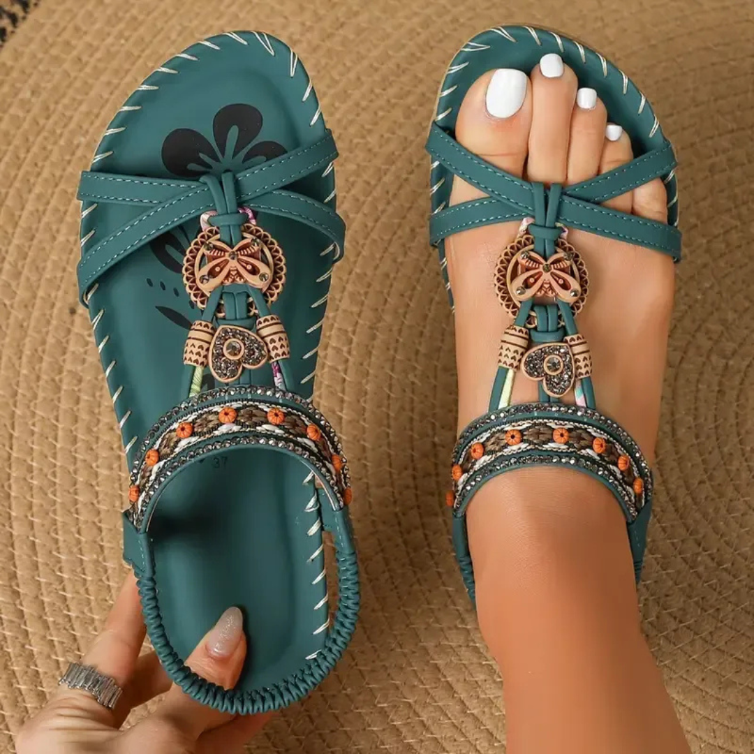 ALVA™ | Aura Beaded Sandals