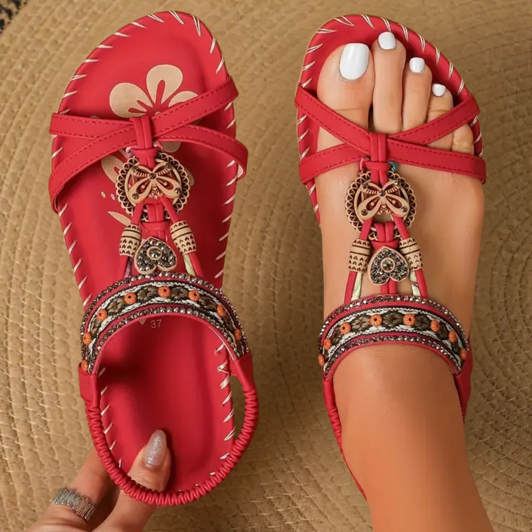 ALVA™ | Aura Beaded Sandals